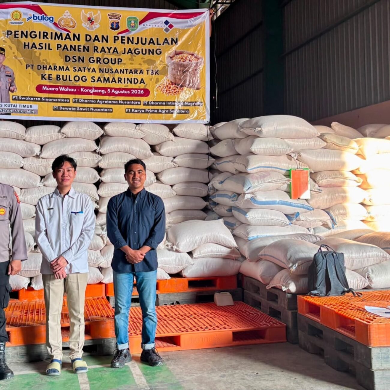 Panen jagung Tembus 8.2 Ton, Mitra Polsek Muara Wahau Siap Kirim Ke Gudang Bulog Samarinda