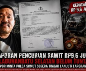 Yusuf Sudirman Minta Polda Sumut Tangkap Pelaku Pencurian Sawit