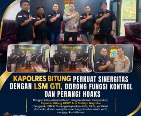 Kapolres Bitung Perkuat Sinergitas dengan LSM GTI, Dorong Fungsi Kontrol dan Perangi Hoaks