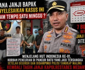 Menjelang HUT Indonesia ke – 81, Korban Pencurian di Pancur Batu yang Jadi Tersangka Setelah Disuruh dan Didampingi Polisi Tangkap Maling Kembali Tagih Janji Kapolrestabes Medan!!