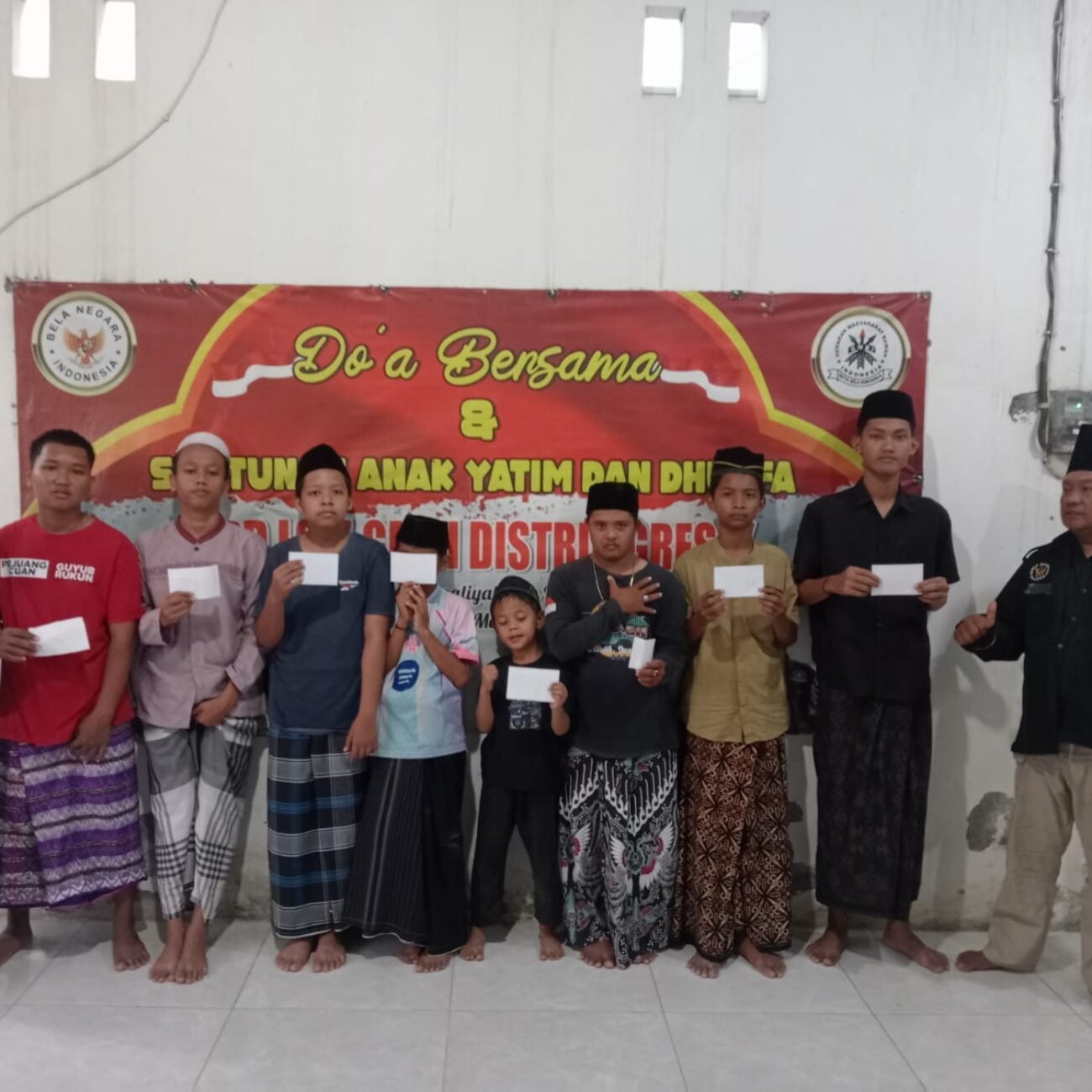 LSM GMBI Gresik Tebar Kebaikan, Santuni Anak Yatim, Piatu dan Dhuafa