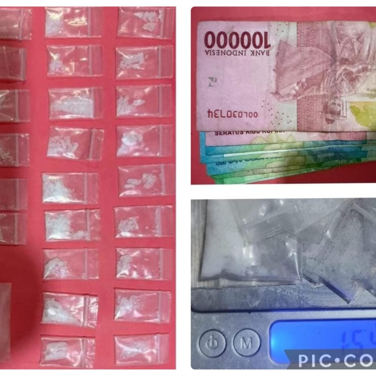 Jual Sabu Demi Uang dan Bisa Nyabu Gratis, A.T. Diciduk Polisi dengan 15,4 Gram Barang Bukti