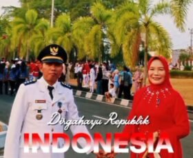 Camat Prabumulih Barat Edi Suanto Hadiri Upacara HUT RI ke-81 di Rumah Dinas Wali Kota Prabumulih