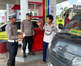 Satlantas Polres Kutim Intensifkan Patroli, Cegah Pelanggaran Dan Penyalahgunaan BBM