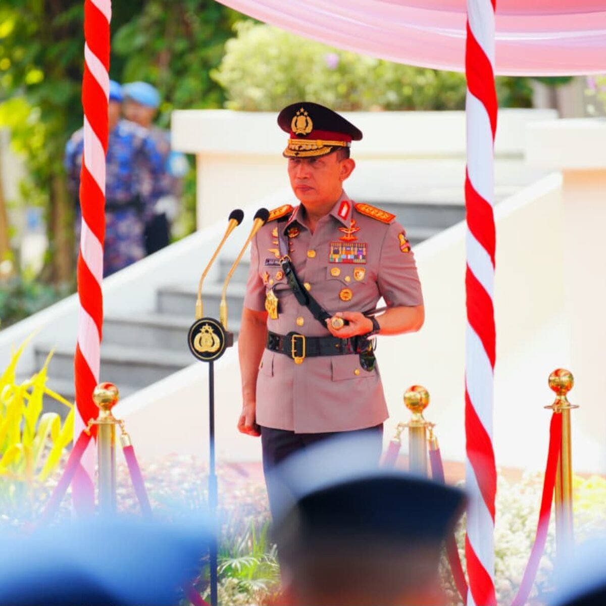 Kapolri Pimpin Upacara Hari Juang Polri 2026 Di Surabaya. Kobarkan Semangat Perjuangan Polri Untuk Mewujudkan Kemajuan Bangsa