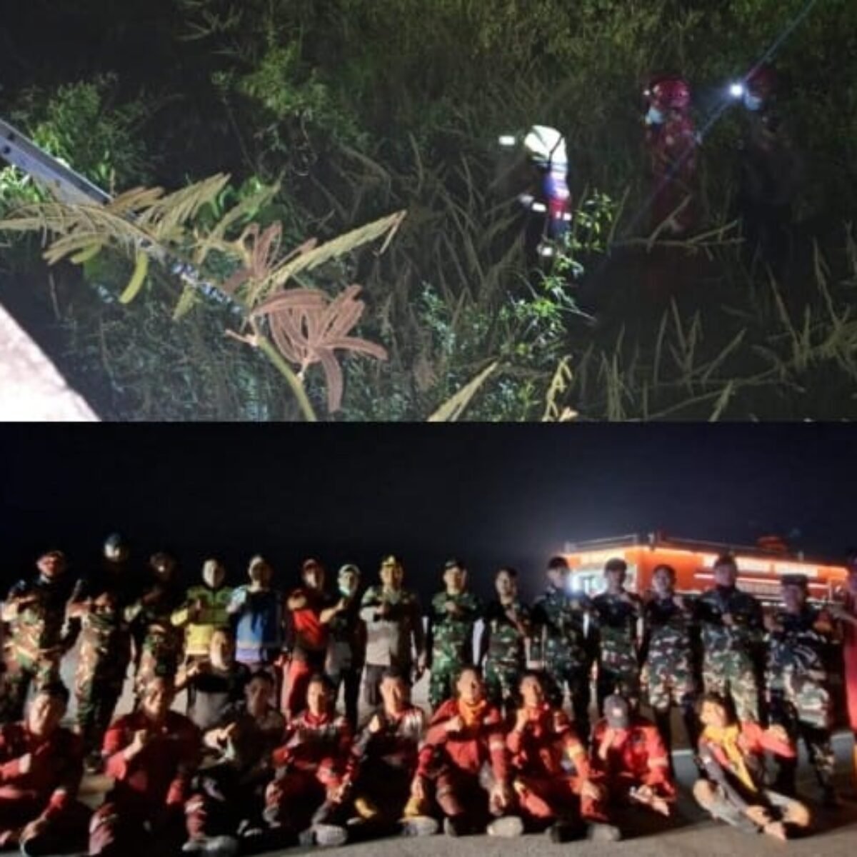 Polsek Samboja Bersama Tim Gabungan Gerak Cepat Padamkan Karhutla di Ruas Tol Balsam Cegah Api Meluas