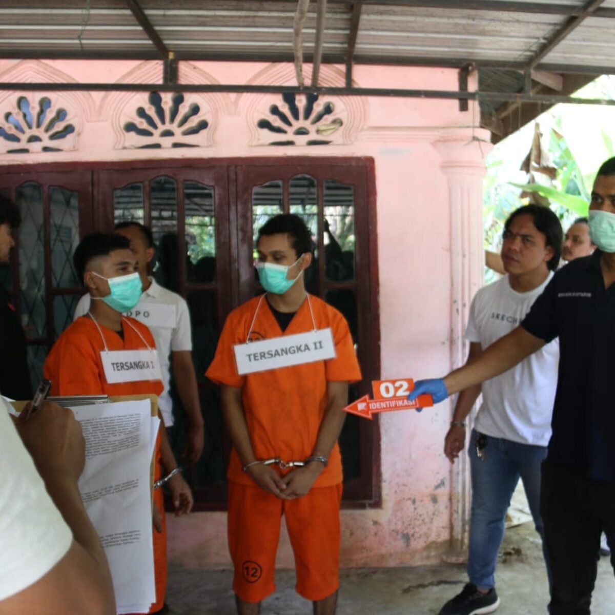 Polres Lhokseumawe Gelar Rekonstruksi Kasus Pembunuhan Nek Aminah, 25 Adegan Diperagakan
