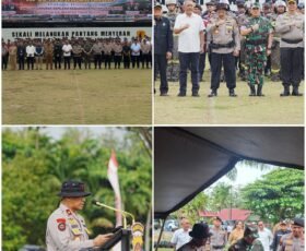 Gelar Apel Kesiapsiagaan, Polda Kaltim Libatkan 350 Personel Gabungan. tanggap Darurat Kathutla