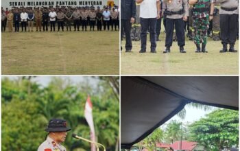 Gelar Apel Kesiapsiagaan, Polda Kaltim Libatkan 350 Personel Gabungan. tanggap Darurat Kathutla