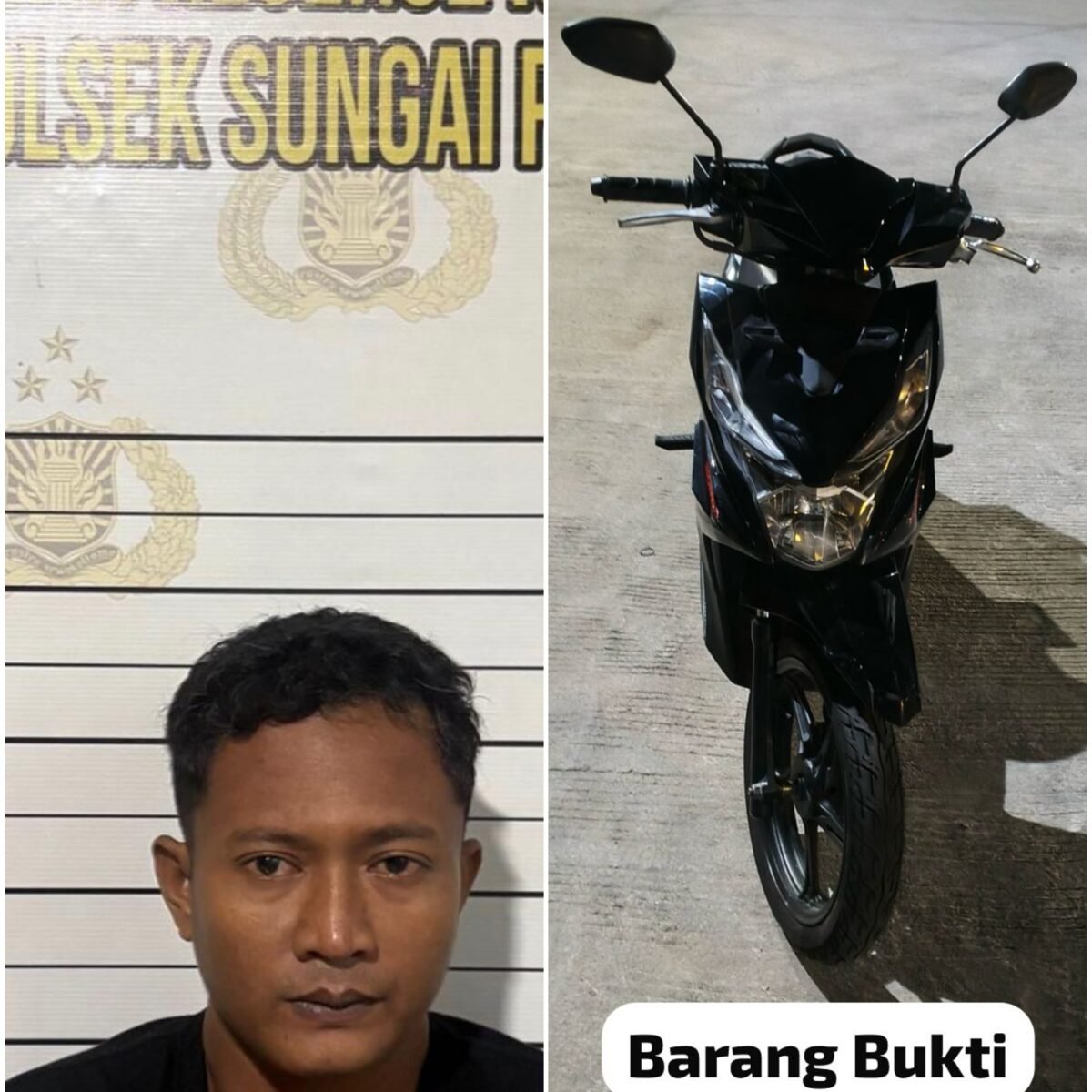 Polsek Sungai Pinang Kembali Ungkap Pencurian Sepeda Motor di GOR Kadrie Oening Sempaja Selatan