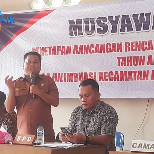BPD dan Pemdes Hilimbuasi Bersinergi Bahas RKP Desa 2027 dan P-APBDes 2026