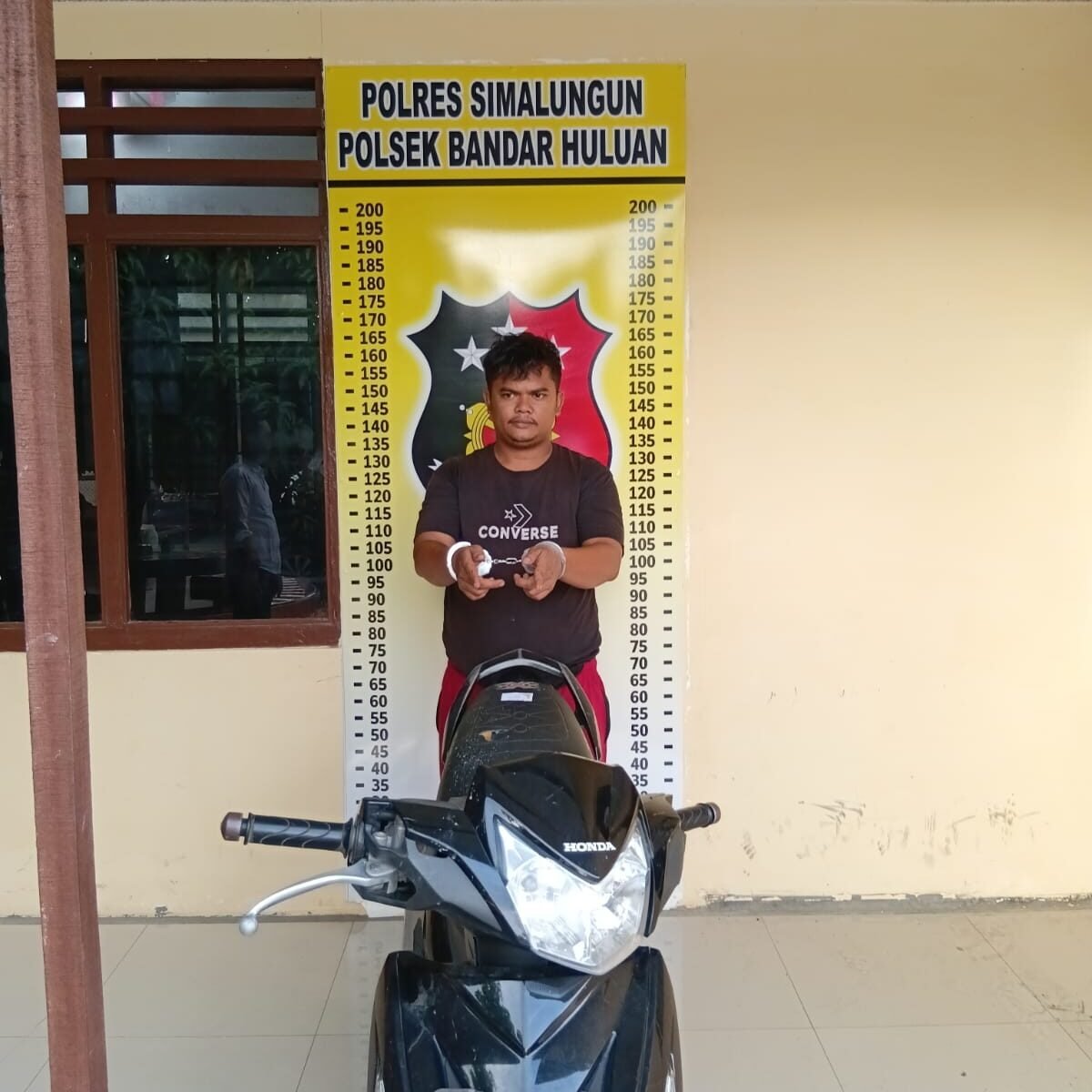 Polsek Bandar Huluan Amankan Tersangka Pencurian Ranmor Kakaknya Sendiri, Motif Ekonomi Nekat Gadaikan Motor