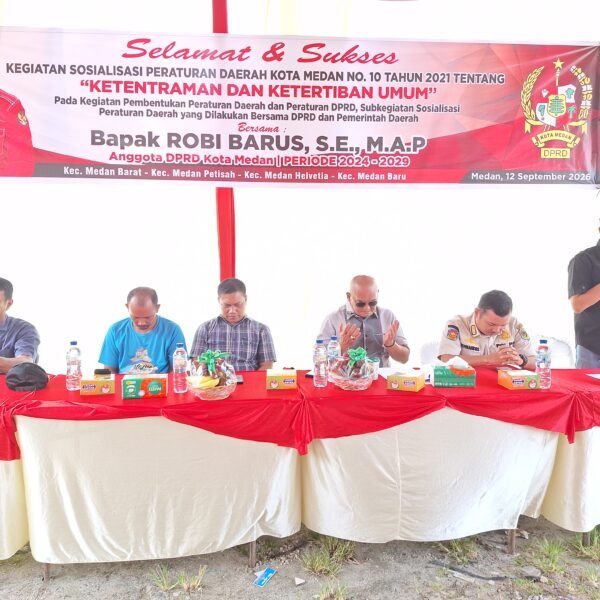 Robi Barus S.E M.A.P Kembali Lakukan Sosperda di Dapilnya