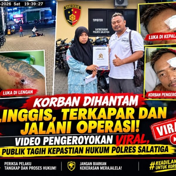VIRAL! Video Pengroyokan dengan Linggis di Parkiran Benang Raja Salatiga, Mengapa Para Terduga Pelaku Belum Ditahan? Polres Salatiga Disorot
