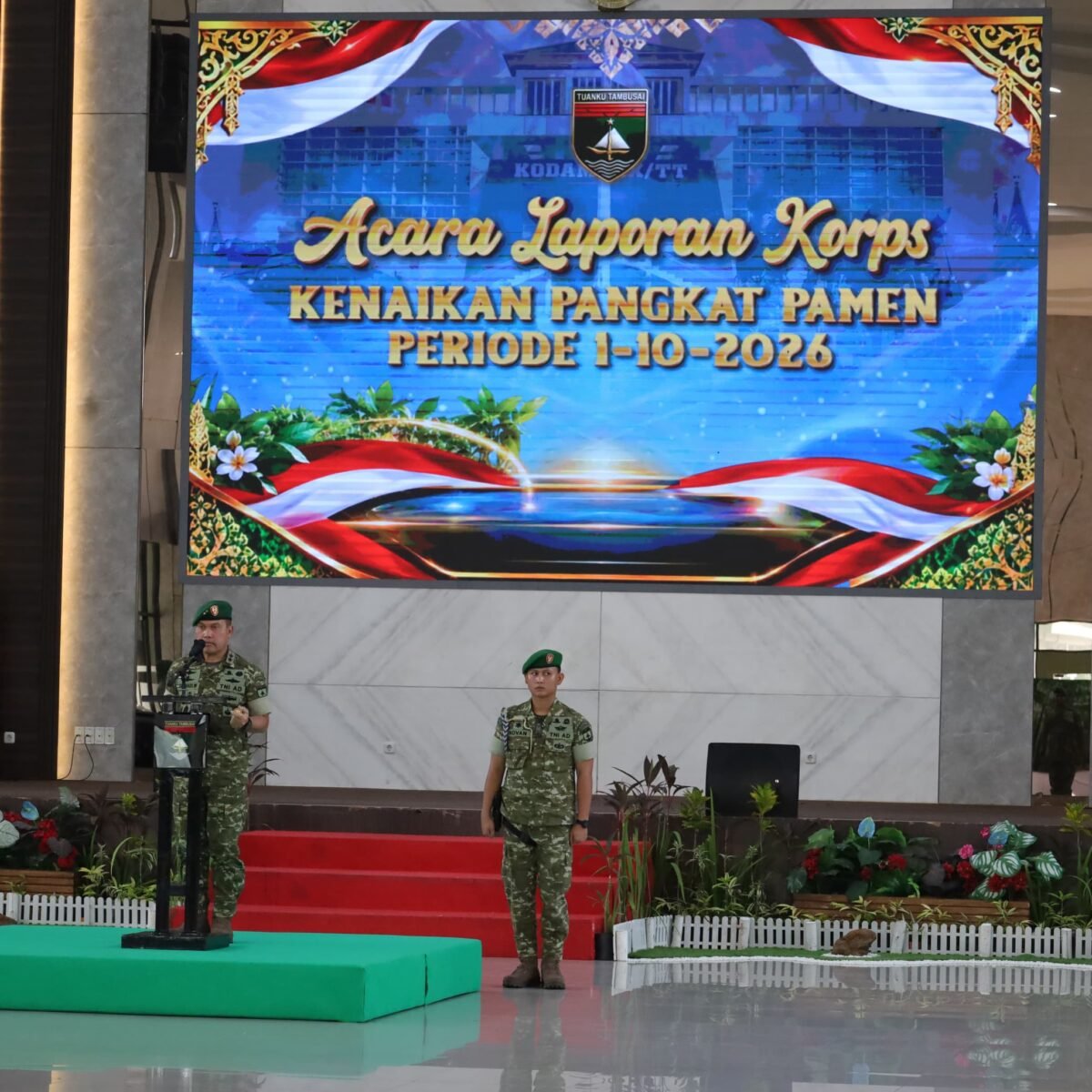 41 Perwira Menengah Kodam XIX/Tuanku Tambusai Naik Pangkat, Profesionalisme dan Kepemimpinan Jadi Penekanan
